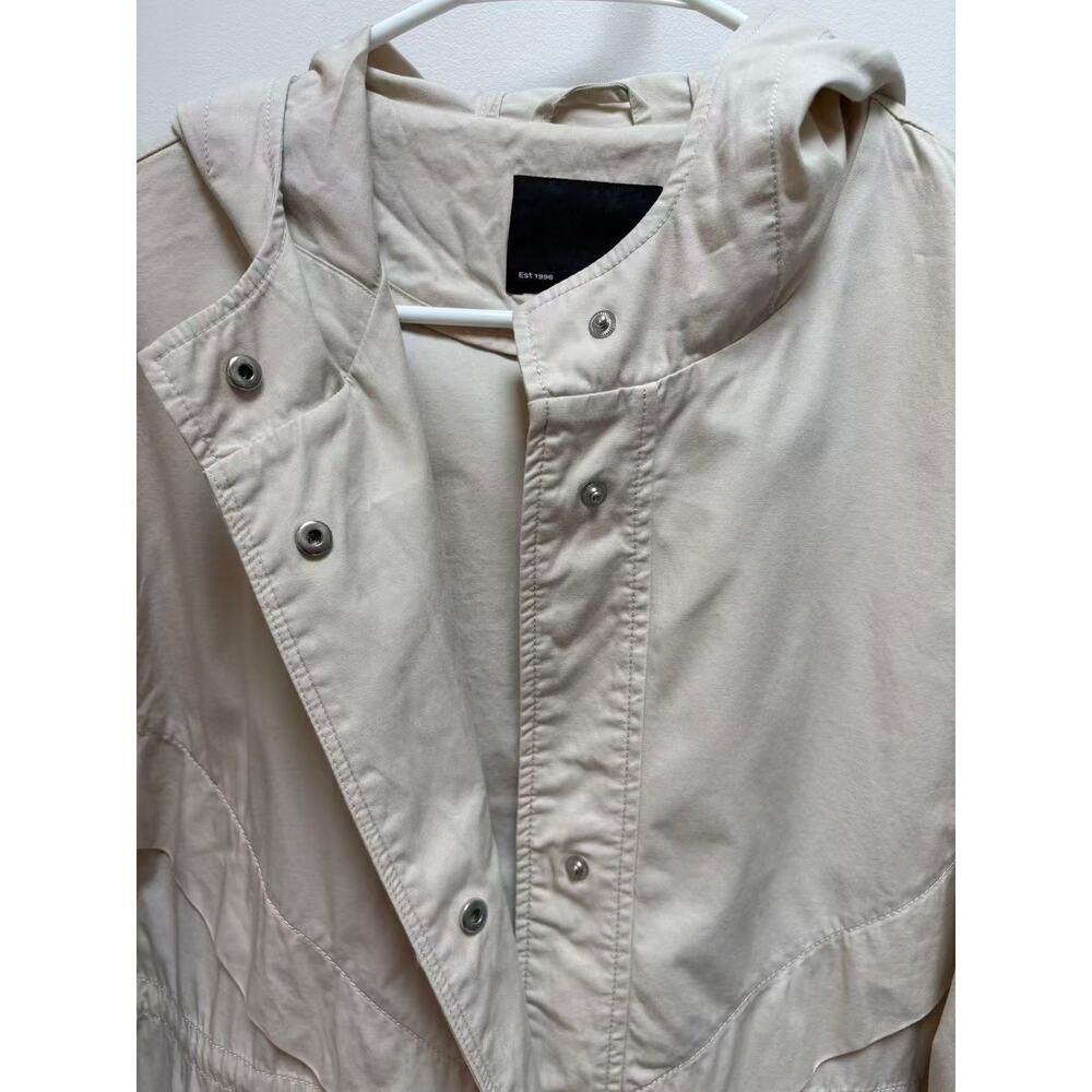 Lightweight Hooded Anorak Parka Jacket with Pockets Large - Picture 5 of 11